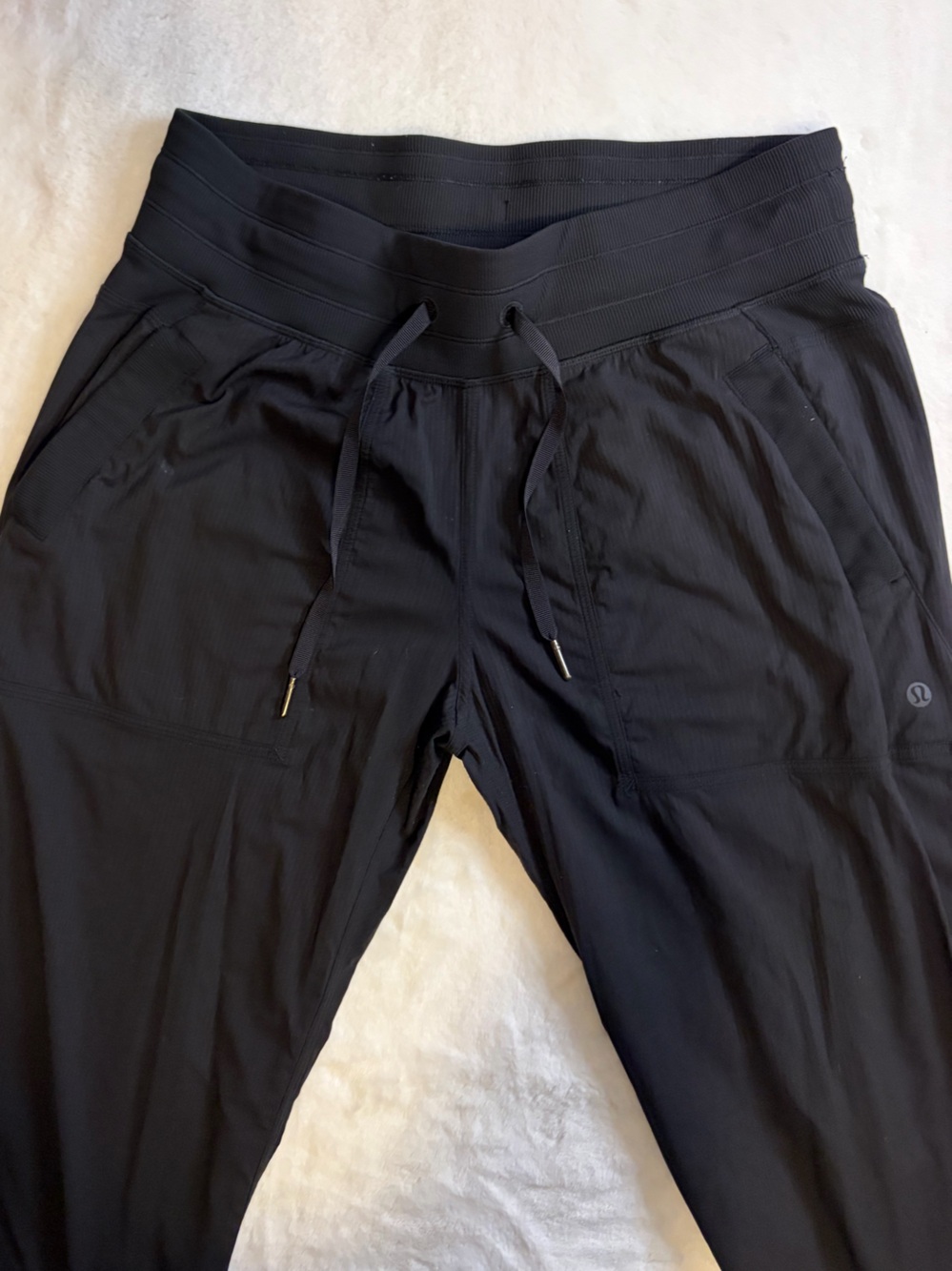 lululemon Dance Studio Pants Women’s 8 Black Drawstring Wide Leg - Picture 4 of 11